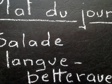 Salade langue et betteraves