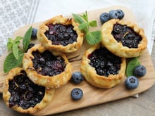 Mini-tartelettes aux myrtilles