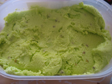 Glace à la pistache classique