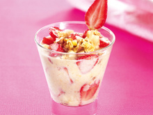 Crème Régilait aux céréales et fraises