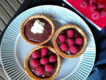 Tartelettes framboises & sa mousse au chocolat