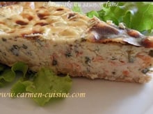 Cheese-cake fromage blanc et saumon fumé