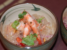 Salade thaï de vermicelles aux crevettes
