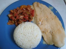 Pangas à la crème de curry