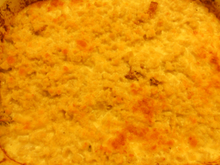 Gratin de crozets et jambon cru