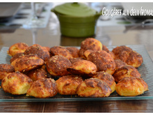 Gougères aux deux fromages