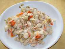 Batonnets de crabe aux endives