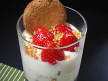 Tiramisu palet breton et fraises
