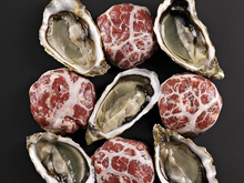 Huîtres Marennes Oléron et crépinette