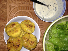 Falafel et tahini sans gluten ni lait