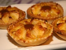 Tartelettes amandines aux pommes hérissonnées au salidou