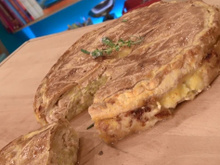 Tourte saumon et poireaux