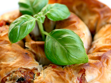 M'hancha à la courgette grillée