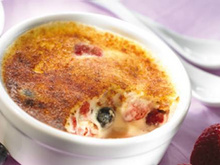 Fruits rouges gratinés au sabayon de Philadelphia