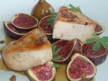 Chapon au foie gras et figues