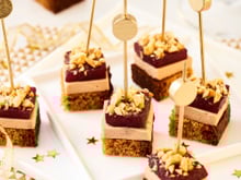 Sucré/salé de foie gras, pain d'épices poivre et poire confite