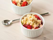 Crumble aux fraises