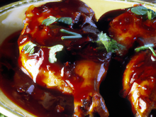 Poulet à la sauce barbecue