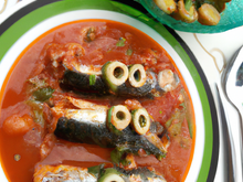 Sardines farcies en gaspacho