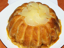 Charlotte poires caramel