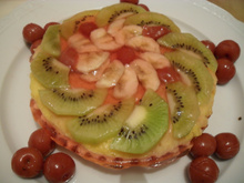 Pizza aux fruits