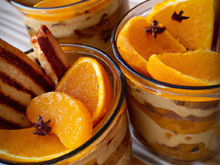 Verrine pain d'épices et oranges