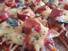Penne pizza