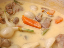 Blanquette de veau et son os