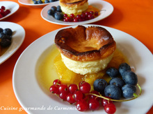 Petits flans de ricotta au Limoncello et à l’ananas