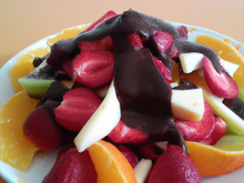 Salade de fruits au chocolat