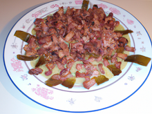 Lotte à l'Orientale avec lardons