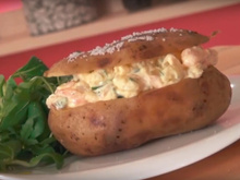 Pommes de terre au four au saumon fumé