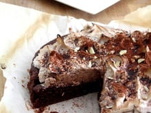 Gateau chocolat / noisettes meringués