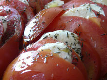 Gratin de riz façon pizza