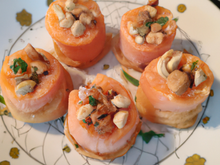 Paupiettes de saumon et noix de Saint-Jacques