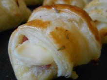 Croissants apéritifs jambon & Kiri