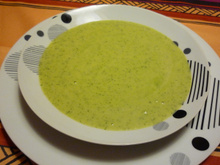 Velouté de courgette à la noisette