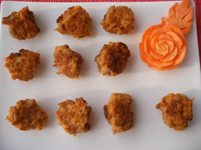 Boulettes moelleuses de poulet à la moutarde amora et paprika