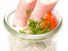 Roulé au jambon et Tartare