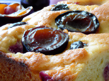 Pudding brioché aux mirabelles