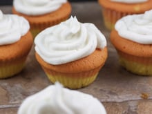 Candy corn cupcakes