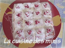 Gâteau blanche neige