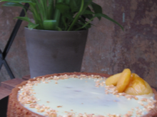 Moelleux chocolat blanc et abricots