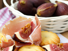 Madeleines aux figues et jambon