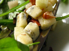 Tartare de morbier en salade