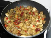 Aubergines aux tomates séchées