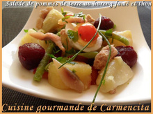 Salade de pommes de terre au hareng fumé
