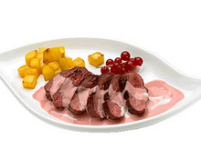 Magrets de canard au Philadelphia et à la mangue