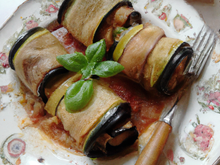 Roulade d'aubergines