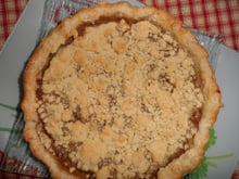 Tarte amandine à la rhubarbe